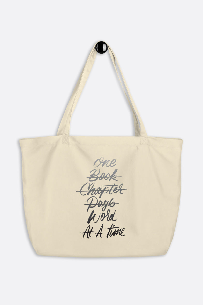 One Word at a Time Large Eco Tote Bag | V.E. Schwab Official Collection