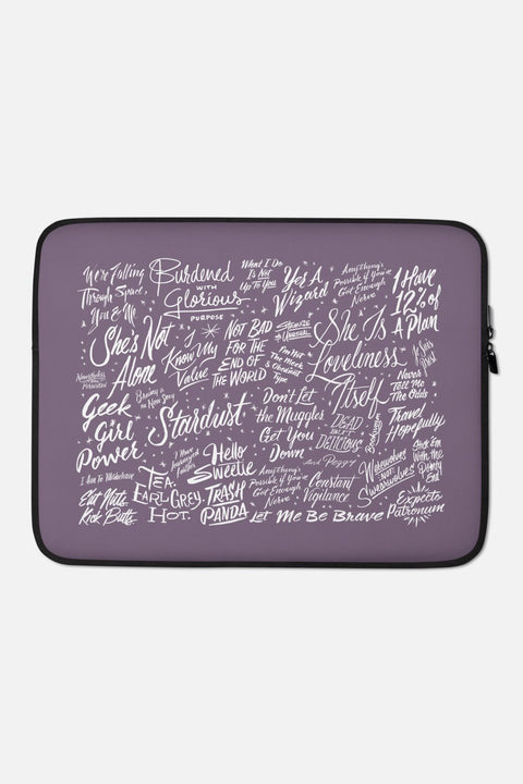 Jordandené Laptop Sleeve | Purple - 13 or 15 inch