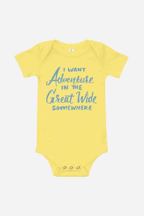 I Want Adventure Baby Onesie