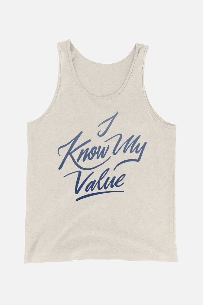 I Know My Value Unisex Tank Top