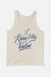 I Know My Value Unisex Tank Top
