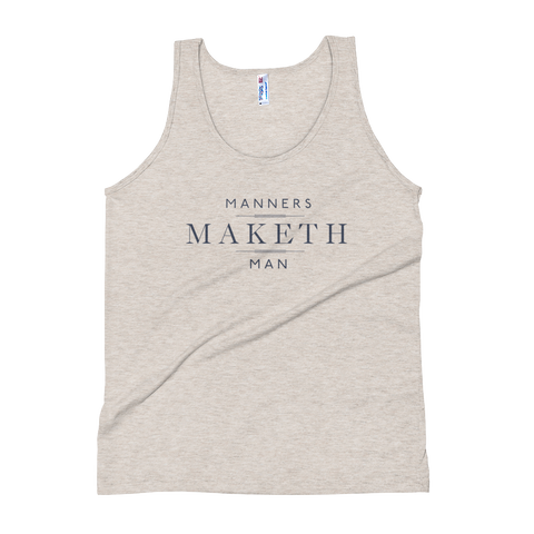 Manners Maketh Man Unisex Tank Top | Patreon Exclusive