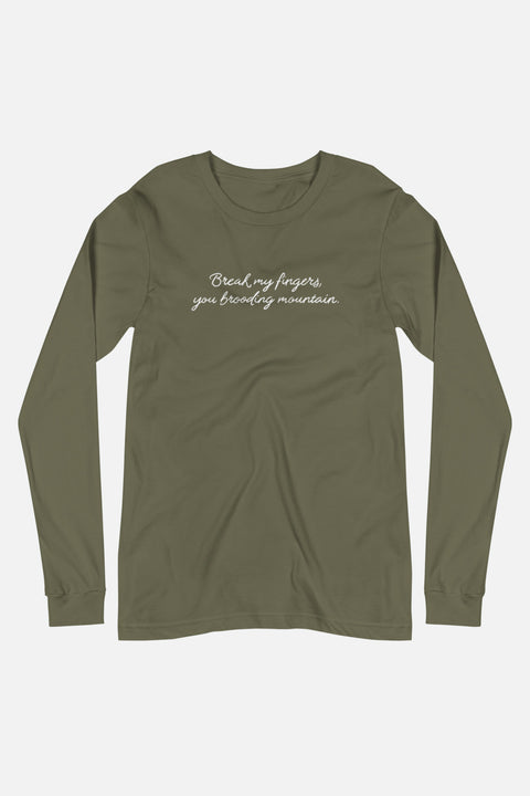 You Brooding Mountain Unisex Long Sleeve Tee | The Driver Collection
