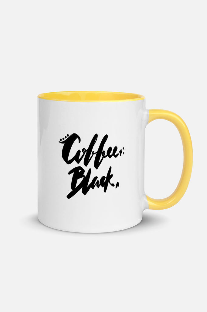 Coffee. Black. Colorful Mug
