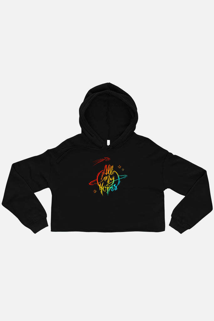 All My Hopes Fitted Crop Hoodie