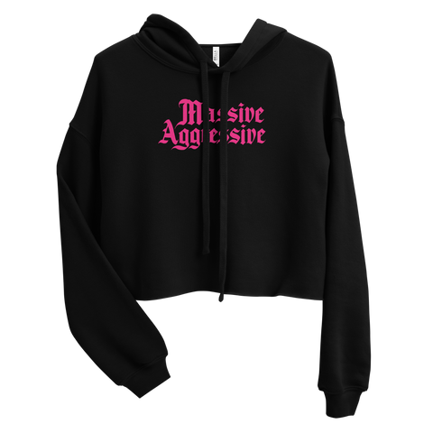 Massive Aggressive Fitted Crop Hoodie | OFMD