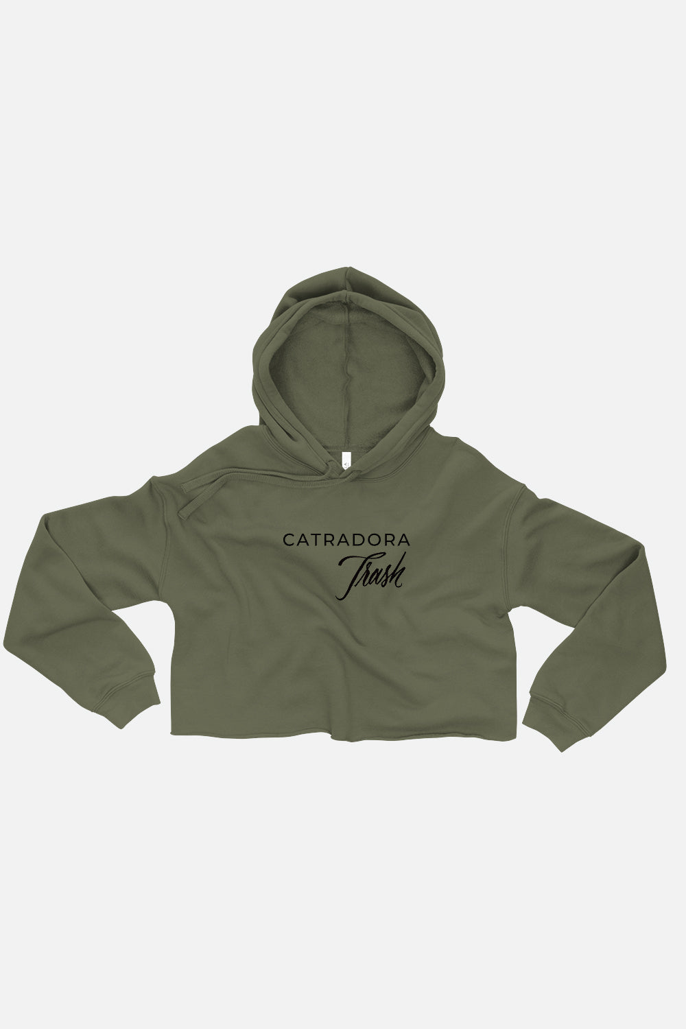 Catradora Trash Fitted Crop Hoodie – jordandene
