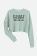 Like I'm Cute Fitted Crop Sweatshirt | OFMD