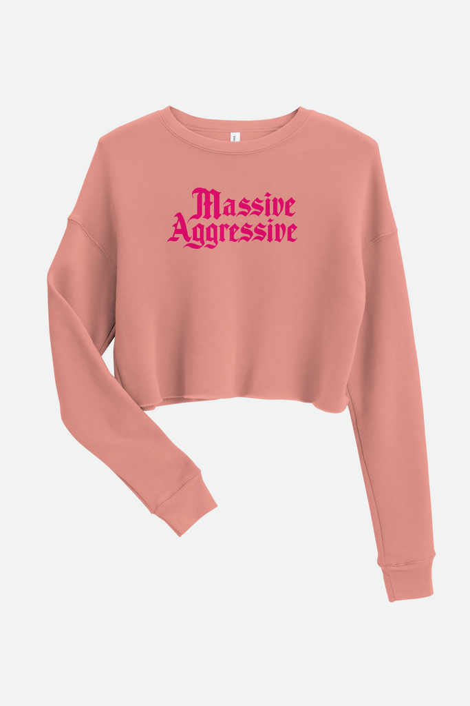 Massive Aggressive Fitted Crop Sweatshirt | OFMD