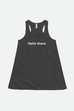 Hello There Fitted Racerback Tank